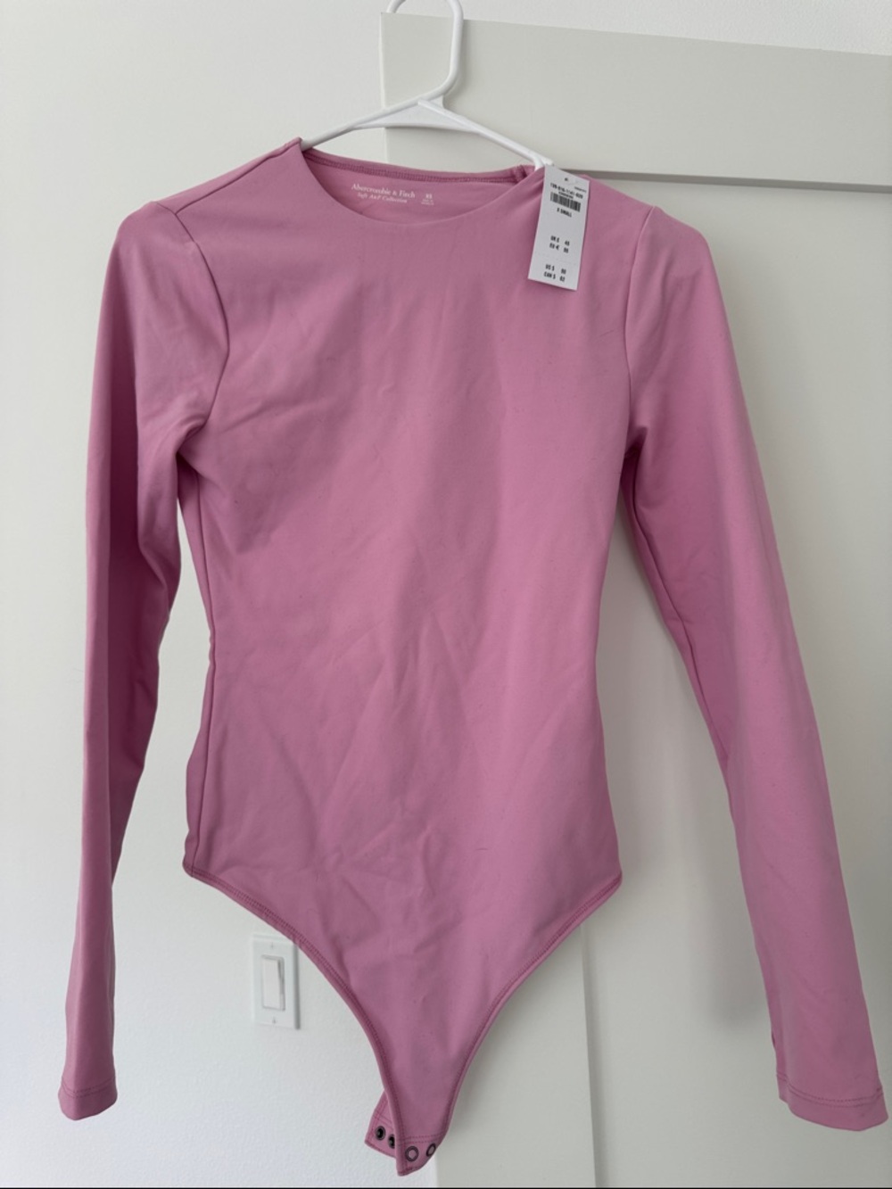 Abercrombie & Fitch Long Sleeve Pink Girls' Bodysuit